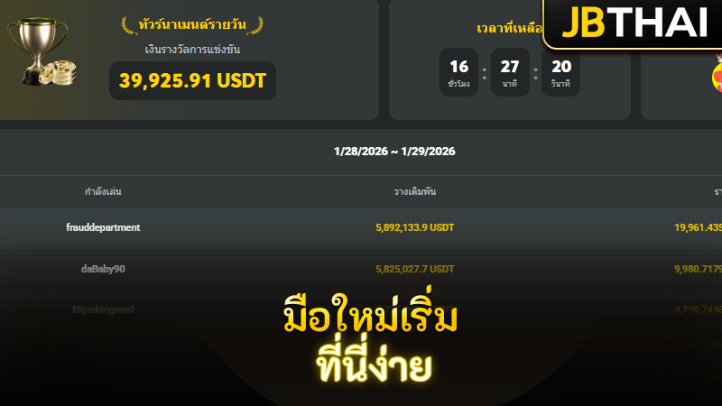 ทำไมนักเล่นหน้าใหม่ถึงควรเริ่มที่ JB คาสิโน หวย